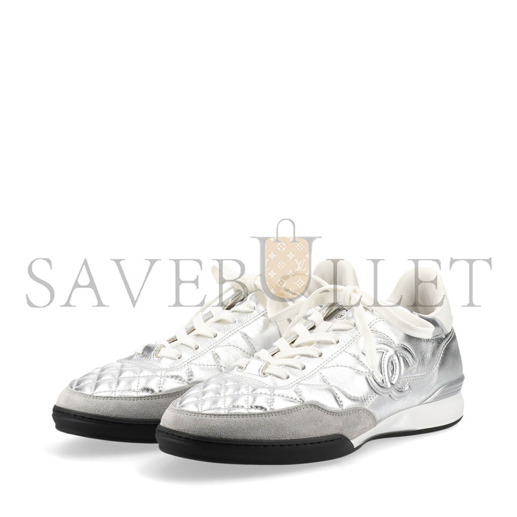 CHANEL SNEAKER LOW-TOP SILVER G45839